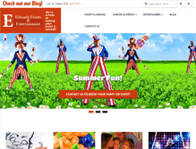 Tablet Screenshot of edwardseventsandentertainment.com